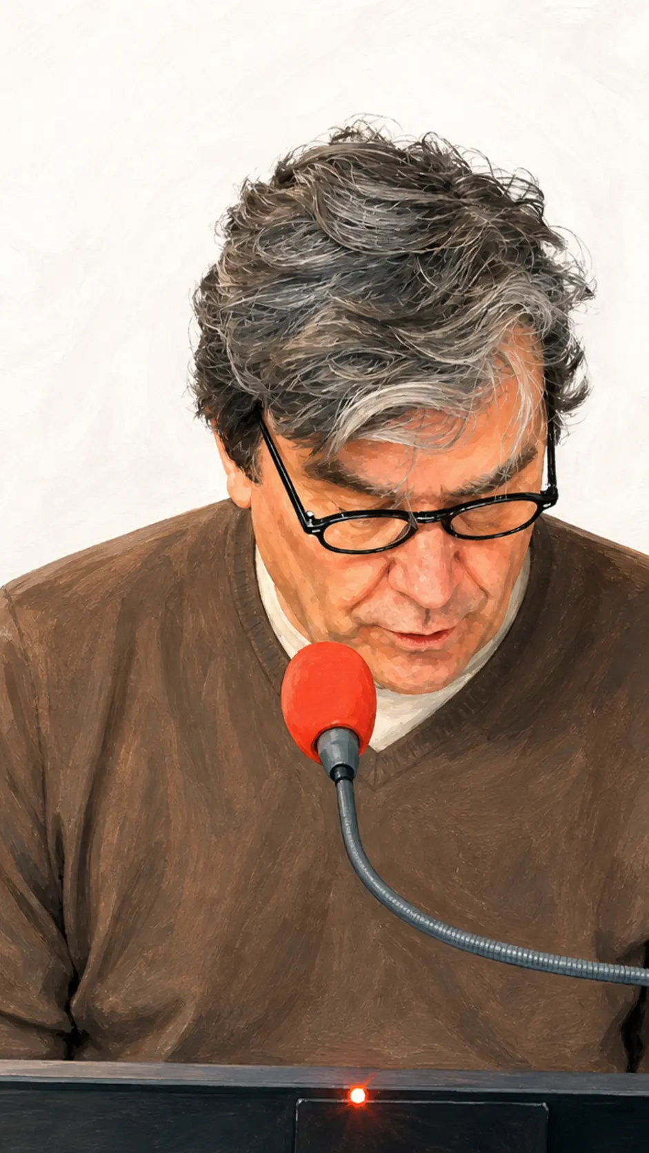 Chroniqueur radio au micro